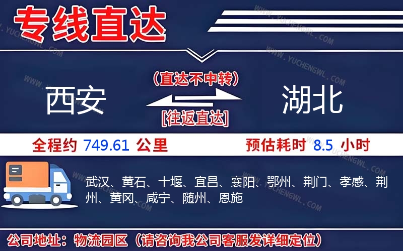 西安到湖北物流公司