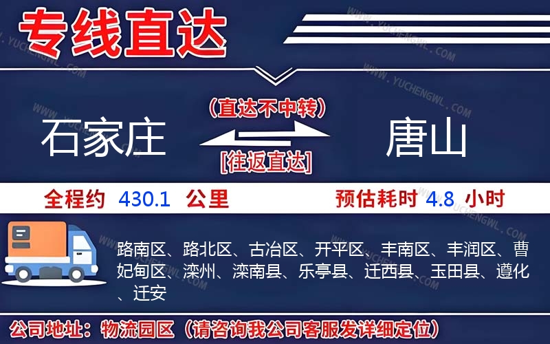 石家莊到唐山物流公司