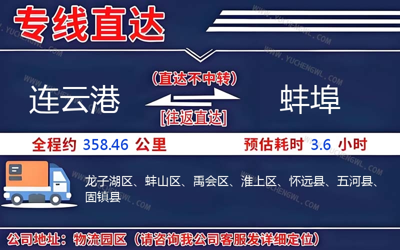 連云港到蚌埠物流公司