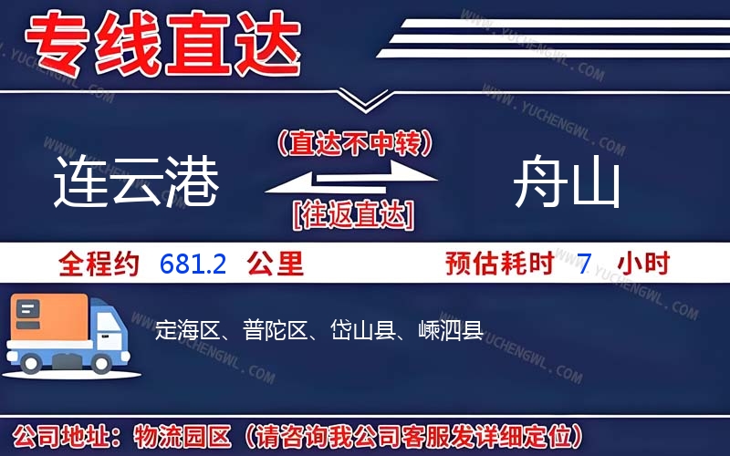 連云港到舟山物流公司