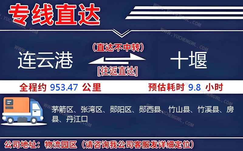 連云港到十堰物流公司