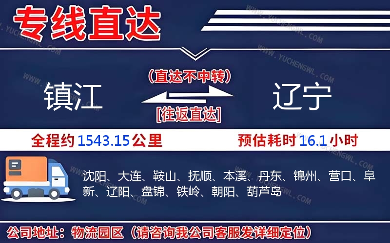 鎮江到遼寧物流公司