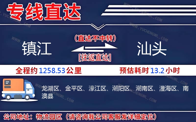 鎮(zhèn)江到汕頭物流公司