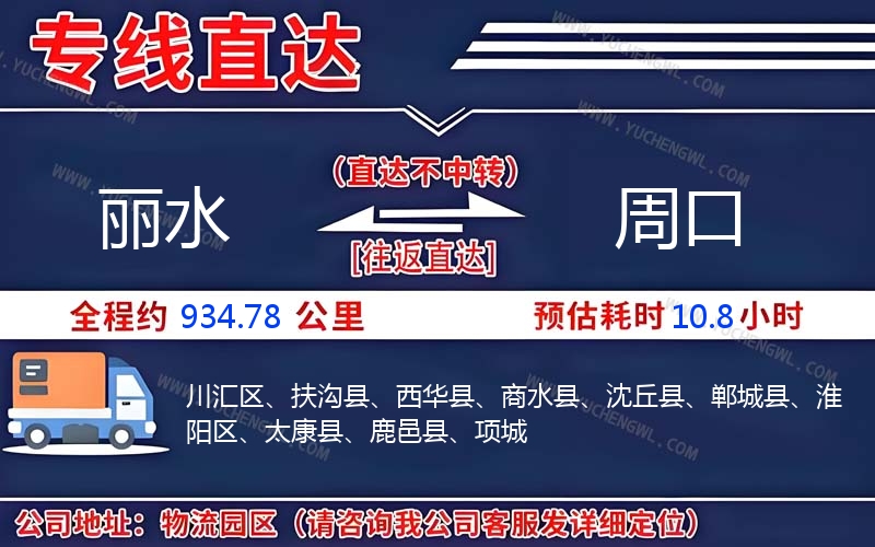 麗水到周口物流公司