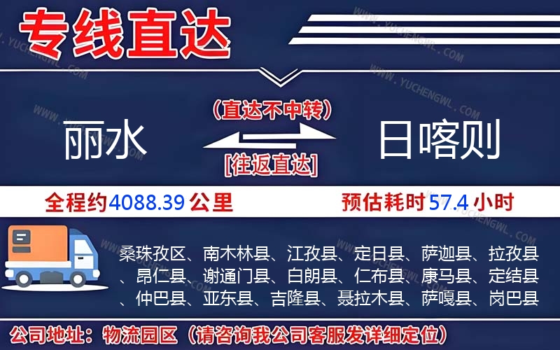 麗水到日喀則物流公司