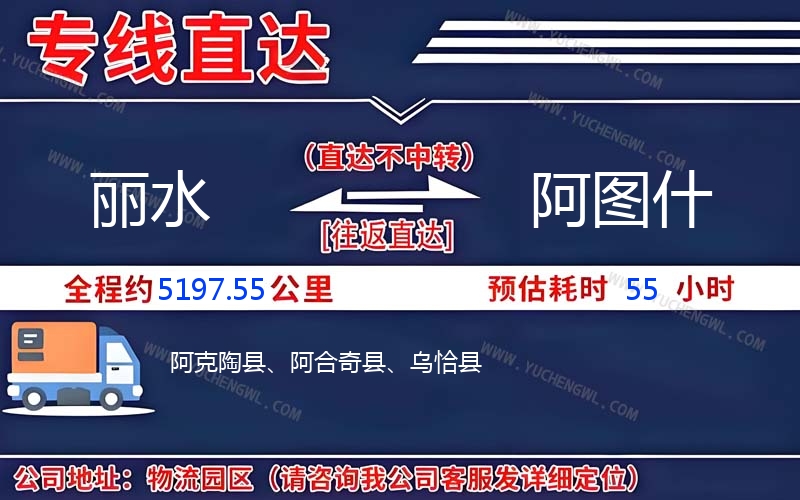 麗水到阿圖什物流公司