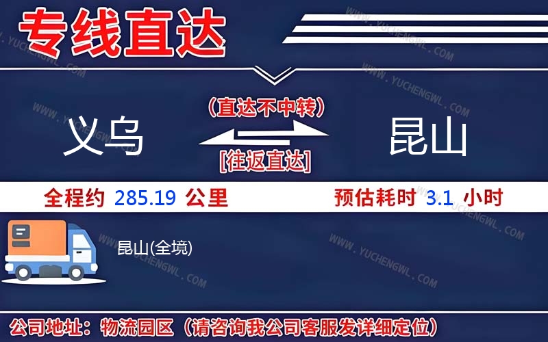 義烏到昆山物流公司